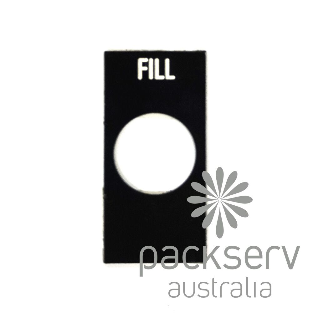Label Plate Square Fill - Steel