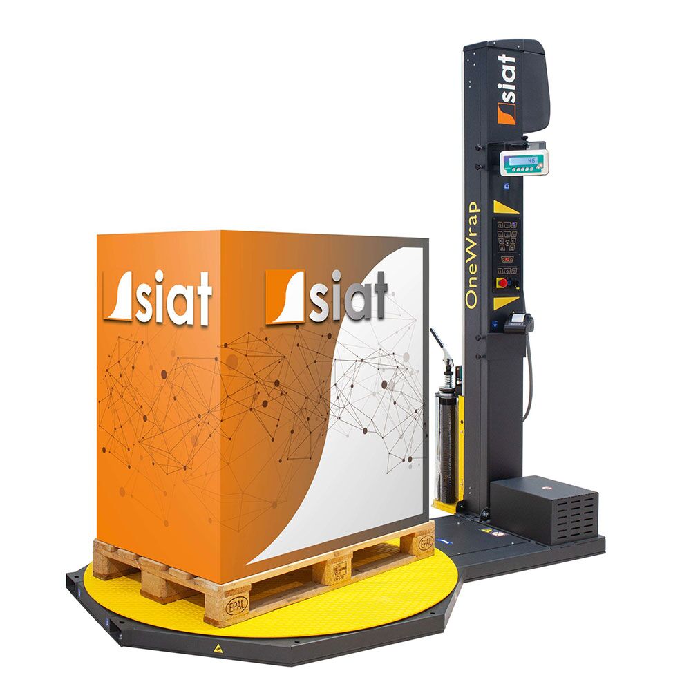 Pallet Wrapping, Weighing & Labelling in One Process - W8-WRAP