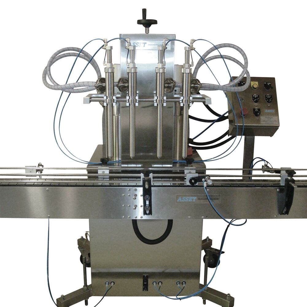 ASSET AMF-4C - Four Head Auto Liquid Filler - Asset Packaging Machine