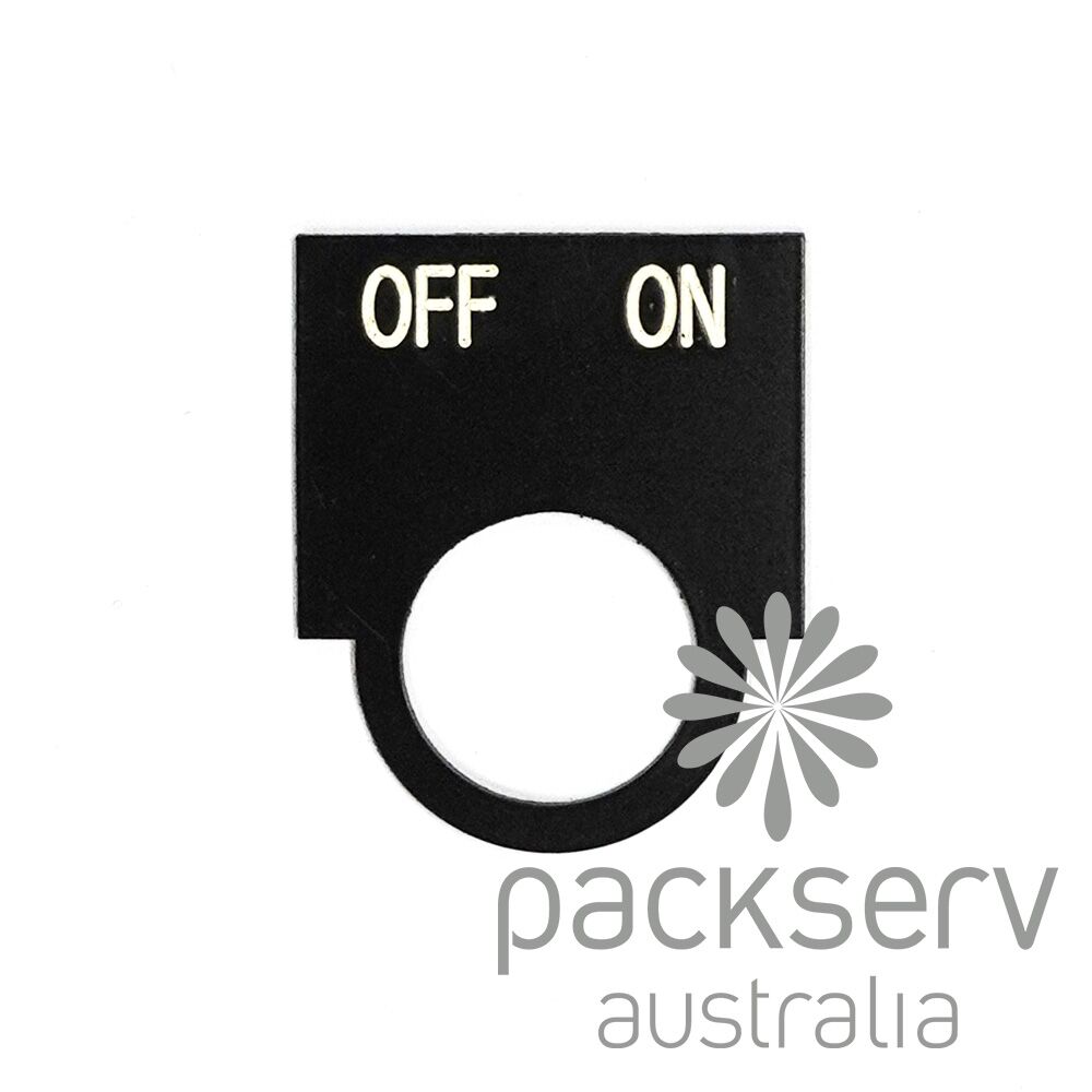 On & Off Label Plate Indicator - Rounded, Steel (LPR-OO)